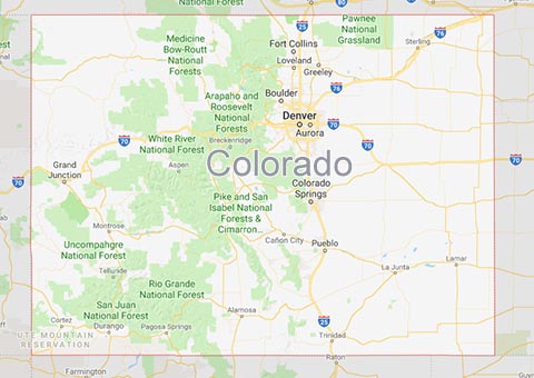 Colorado state map