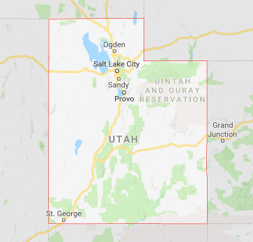 State map of Utah